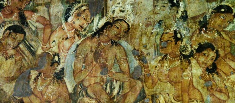 Mural Paintings of Ajanta Caves, India