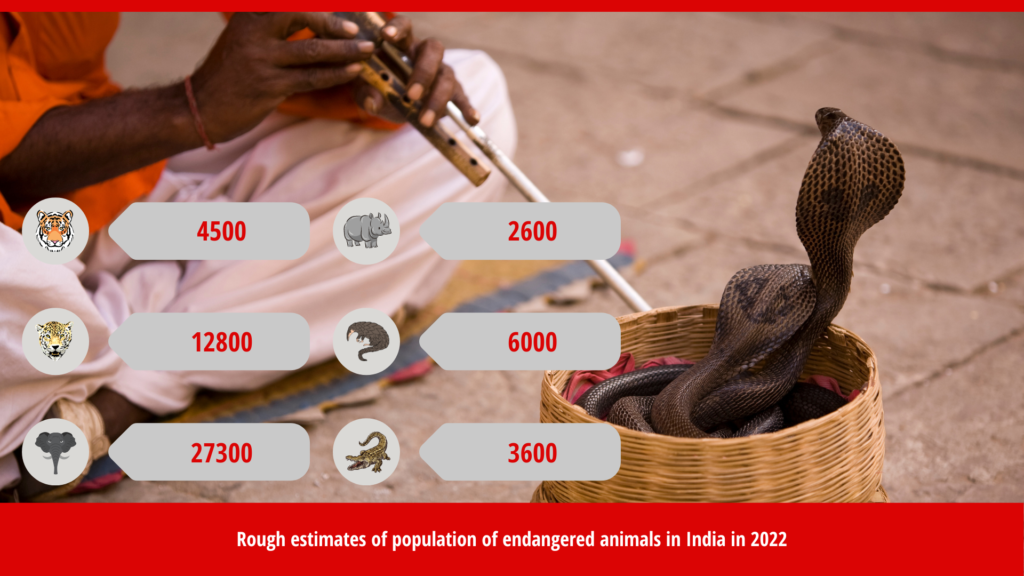 Rough Estimate of Wildlife Population in India